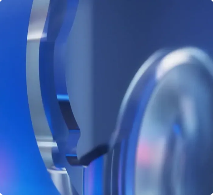 AT ELANA intraocular lens - close-up render of the lens edge and haptic
