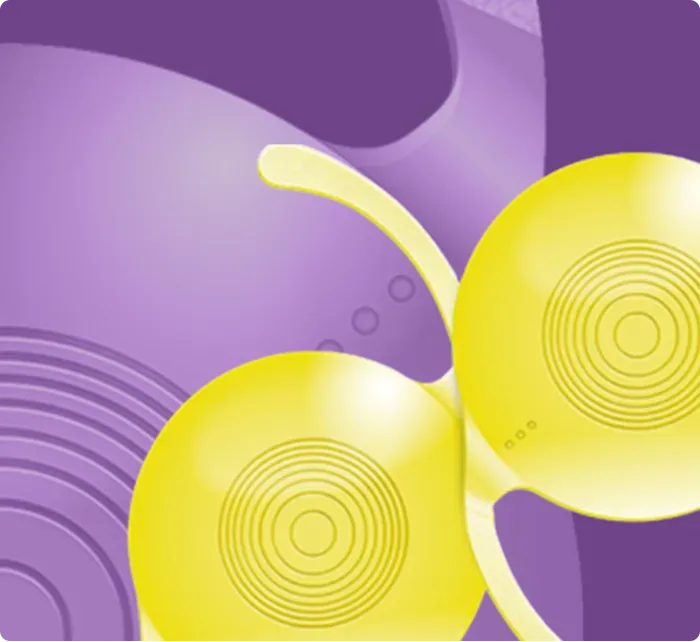 VIVINEX GEMETRIC intraocular lens - render of the dual-convex trifocal optic